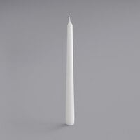 Hyoola Candles 10" White 8 Hour Taper Candle - 12/Pack