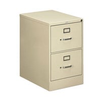 HON 512CPL 510 Series Putty Full-Suspension Two-Drawer Filing Cabinet - 18 1/4" x 25" x 29"