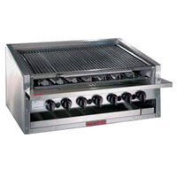 MagiKitch'n APM-RMBSS-660 60" Natural Gas Low Profile Stainless Steel Radiant Charbroiler - 195,000 BTU