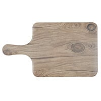 Thunder Group SB608S 8 1/2" x 7" Sequoia Faux Wood Melamine Serving Board with Handle