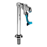 Equip by T&S 5GF-8P Deck Mount Push Back Glass Filler with 9 5/16" Pedestal - 1/2" NPT Male Inlet