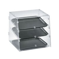 Vollrath KDC1418-3-06 Acrylic Bakery Display Case with Front and Rear Doors - 18 1/2" x 18 5/16" x 17 1/2"
