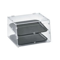 Vollrath KDC1418-2-06 Acrylic Bakery Display Case with Front and Rear Doors - 18 1/2" x 16 3/4" x 12"