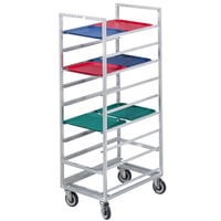 Channel 445A6 36 Tray Bottom Load Aluminum Cafeteria Tray Rack - Assembled