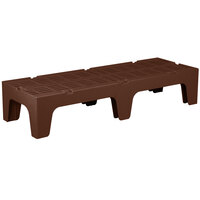 Cambro DRS600131 S-Series 60" x 21" x 12" Brown Slotted Top Bow Tie Dunnage Rack - 3000 lb. Capacity