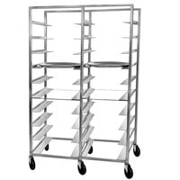 Channel OT-6D 20 Tray Double Aluminum Oval Tray Rack - Assembled
