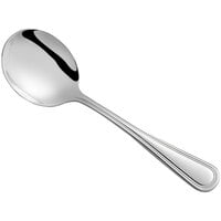 Acopa Edgeworth 5 1/2" 18/8 Stainless Steel Extra Heavy Weight Bouillon Spoon - 12/Case