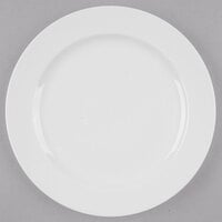 Libbey BW-1109 Basics 8" Bright White Medium Rim Porcelain Plate - 24/Case