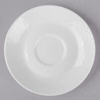 Libbey BO-1162 Basics Orbis 5 3/4" Bright White Porcelain Saucer - 36/Case