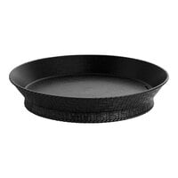 GET RB-880-BK 10 1/2" Black Round Plastic Fast Food Basket with Base - 12/Pack