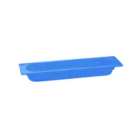 Tablecraft CW330BS 20 3/4" x 6 3/8" x 2 1/2" Blue Speckle Half Size Long Cast Aluminum Food Pan