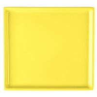 Tablecraft CW2116Y 7" x 6 1/2" x 3/8" Yellow Cast Aluminum Sixth Size Rectangular Cooling Platter