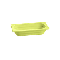 Tablecraft CW350LG 12 3/4" x 6 7/8" x 4" Lime Green 1/3 Size Deep Cast Aluminum Food Pan