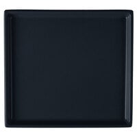 Tablecraft CW2116MBS 7" x 6 1/2" x 3/8" Midnight with Blue Speckle Cast Aluminum Sixth Size Rectangular Cooling Platter