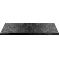 Tablecraft CWALTBK Translucent Black 13 Gauge Aluminum Table Cover for 8' Table - 96 3/8" x 30 3/8"