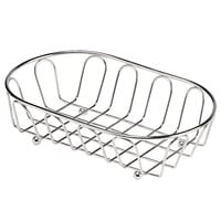 Clipper Mill by GET 4-88454 9" x 5 1/4" Stainless Steel Oval Wire Basket