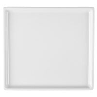 Tablecraft CW2116W 7" x 6 1/2" x 3/8" White Cast Aluminum Sixth Size Rectangular Cooling Platter