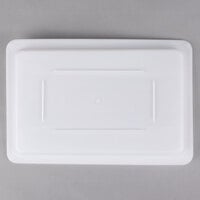 Choice 18" x 12" White Plastic Food Storage Box Lid