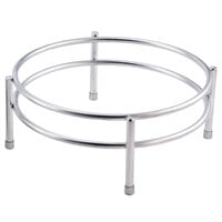 Clipper Mill by GET IRS-06 Boulevard Stainless Steel Round Riser with Brushed Finish - 10" x 4"