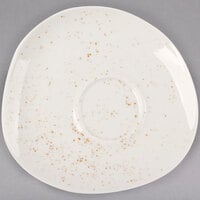 Schonwald 9386918-70255 Pottery 6 1/8" Unique White Porcelain Saucer - 12/Case