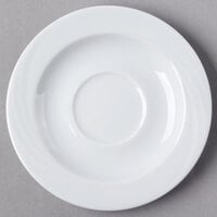 Schonwald 9186918 Donna 6 1/4" Round Continental White Porcelain Saucer - 12/Case