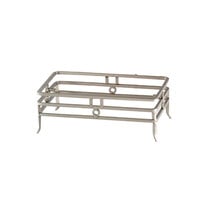 Clipper Mill by GET IRC-1000SC Concierge Chrome Powder Coated Iron Rectangular Riser with Satin Finish - 9 3/4" x 5 5/8" x 3 1/2"
