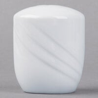 Schonwald 9184010 Donna 2 1/4" Continental White Porcelain Salt Shaker - 24/Case