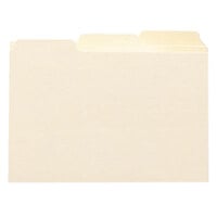 Smead 56030 4" x 6" Manila Blank Index Card Guide with 1/3 Tab   - 100/Box