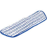 Rubbermaid FGQ80000WH00 18" Blue and White Microfiber Hook & Loop Finishing Pad