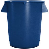 Carlisle 84101014 Bronco 10 Gallon Blue Round Trash Can