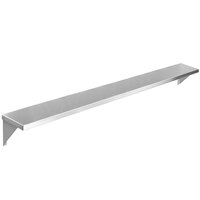 Eagle Group TS-HT6 94 1/2" x 10" Stainless Steel Solid Tray Slide with Stationary Brackets