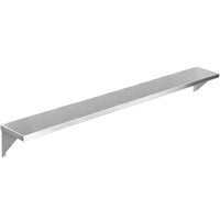 Eagle Group TS-HT5 79" x 10" Stainless Steel Solid Tray Slide with Stationary Brackets