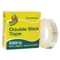 Duck Tape 1081698 1/2" x 25 Yards Clear Permanent Double-Stick Tape