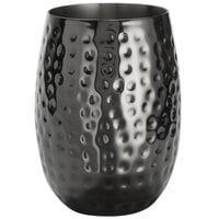 American Metalcraft HMTB14 14 oz. Double-Wall Hammered Black Moscow Mule Cup