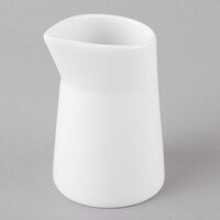 Schonwald 9394615 Grace 5 oz. Continental White Porcelain Creamer - 12/Case