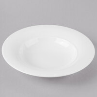 Schonwald 9190124 Avanti Gusto 10.25 oz. Continental White Rim Deep Porcelain Soup Bowl - 6/Case