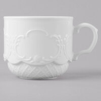 Schonwald 9065125 Marquis 8.5 oz. Continental White Porcelain Stacking Cup - 12/Case