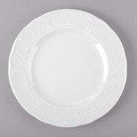 Schonwald 9060020 Marquis 8" Continental White Porcelain Plate - 12/Case