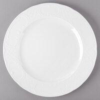 Schonwald 9060031 Marquis 12 1/8" Continental White Porcelain Plate - 6/Case