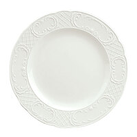 Schonwald 9060016 Marquis 6 1/4" Continental White Porcelain Plate   - 12/Case