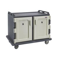 Cambro MDC1520S20191 Granite Gray Meal Delivery Cart 20 Tray