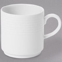 Villeroy & Boch 16-4003-4895 Sedona Function 9.25 oz. White Porcelain Stackable Mug - 6/Case