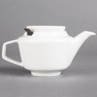 Villeroy & Boch 16-4004-0630 Affinity 13.5 oz. White Porcelain Teapot with Filter - 6/Case