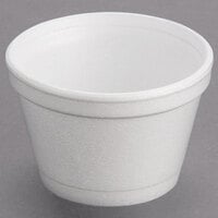 Dart 3.5J6 3.5 oz. White Foam Food Container - 50/Pack