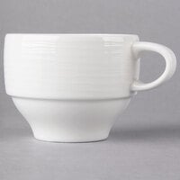 Villeroy & Boch 16-3356-1271 Sedona 7.5 oz. White Porcelain Stackable Cup - 6/Case