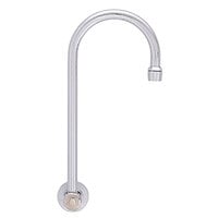 Fisher 3916 Backsplash Mounted Faucet with 5 1/2" Rigid Gooseneck Nozzle and 2.2 GPM Aerator