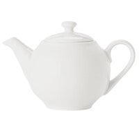Libbey 999333040 Constellation 15 oz. Lunar Bright White Porcelain Tea Pot with Lid - 12/Case