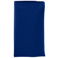 Intedge Royal Blue 65/35 Polycotton Blend Cloth Napkins, 18" x 18" - 12/Pack