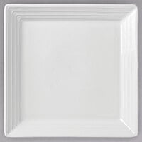 Libbey 999001147 Galileo Constellation 9 7/8" Square Lunar Bright White Porcelain Plate - 12/Case