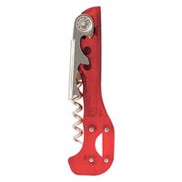 Franmara 2031-21 Boomerang Customizable Two-Step Waiter's Corkscrew with Translucent Red Handle